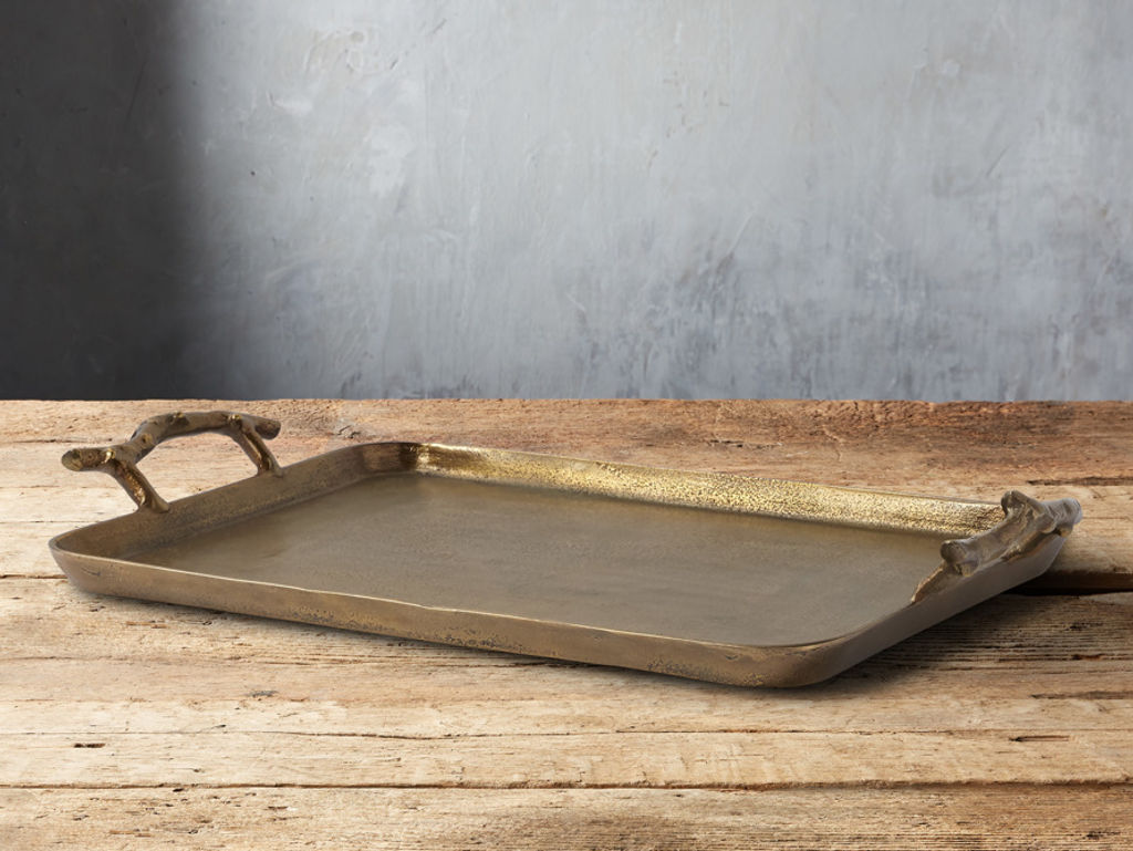 Preview image for Acadia Tray In Antique Brass