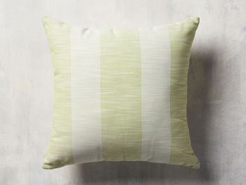 Awning Stripe Pillow In Citron