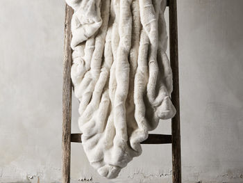 Faux Fur Luxe Oversized Throw In Ivory