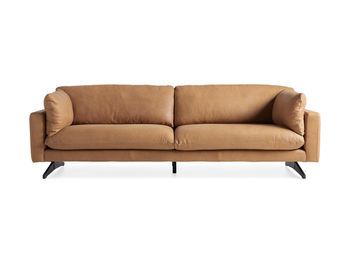 Jarvis Leather 94&quot; Sofa In Burnham Camel