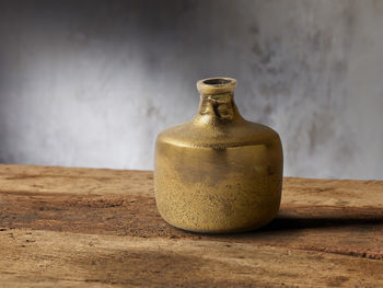 Lotus Bud Vase In Antique Brass