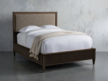 Pearson Upholstered 55&quot; Queen Gallery Bed With Low Footboard In Bastian Brown