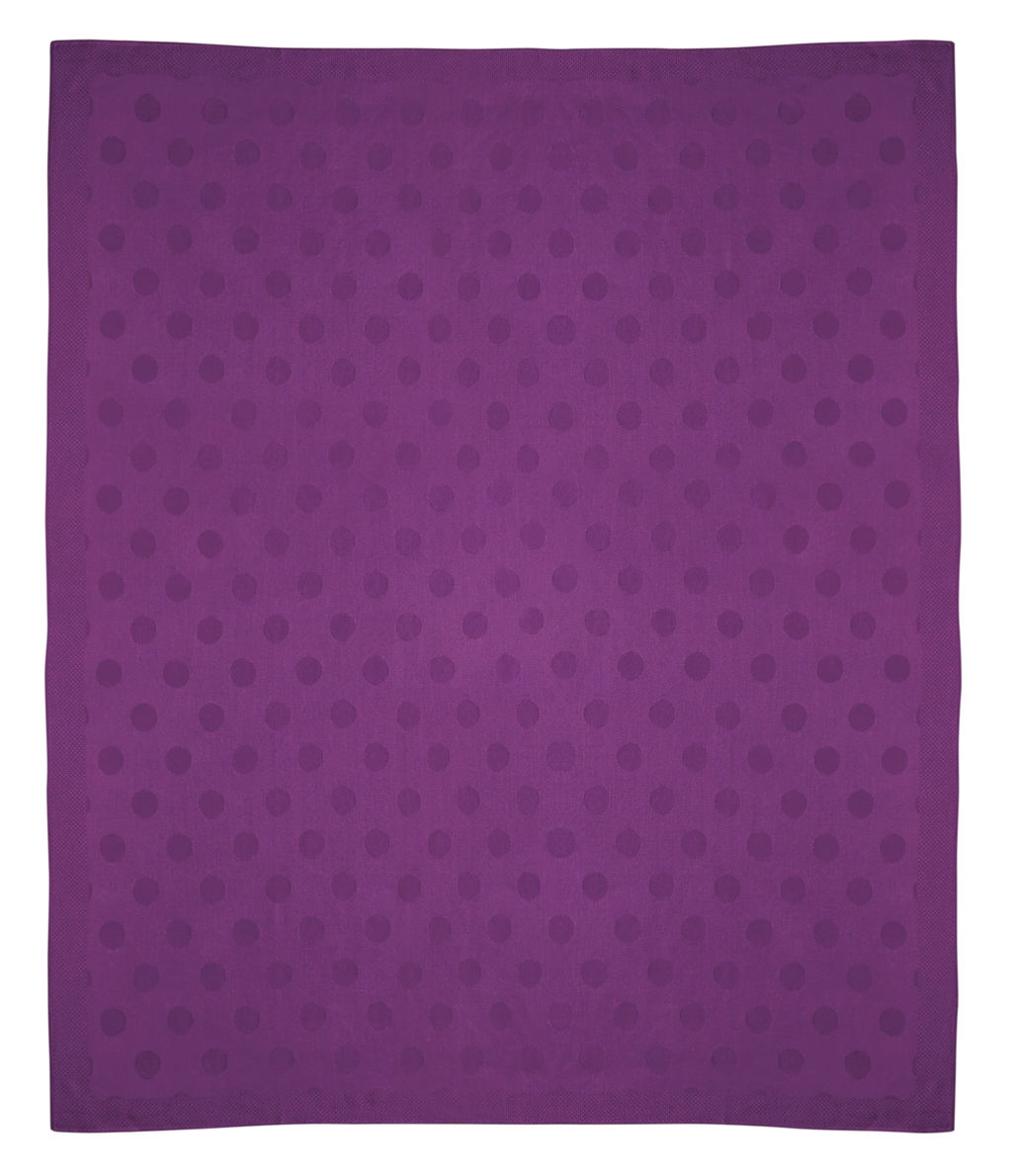Baby Alpaca Throw 60X70" Dots Lavender