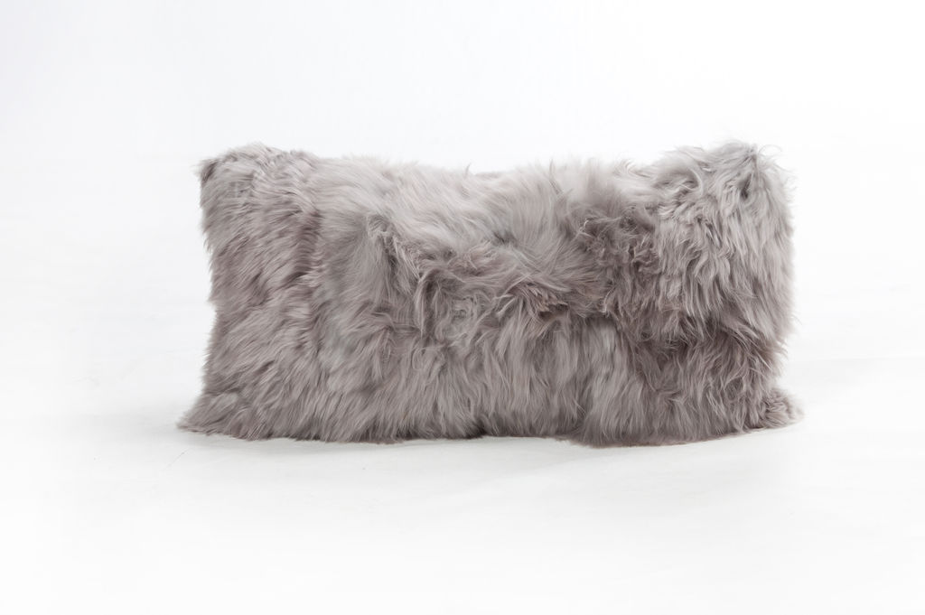 Preview image for Cushion Alpaca 11X22" Cool Grey