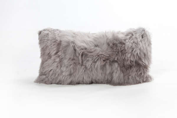 Cushion Alpaca 11X22" Cool Grey