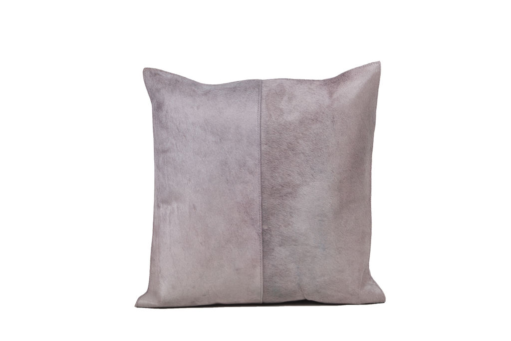 Cushion Cowhide Dyed Grey 20X20"