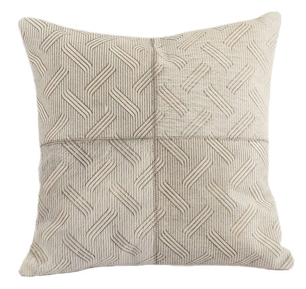 Cushion Cowhide Tracery 20"