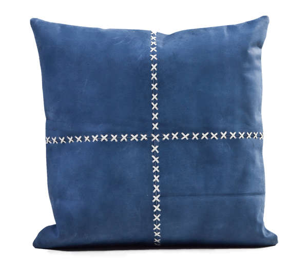 Cushion Laser Cowhide Harley 20" Blue