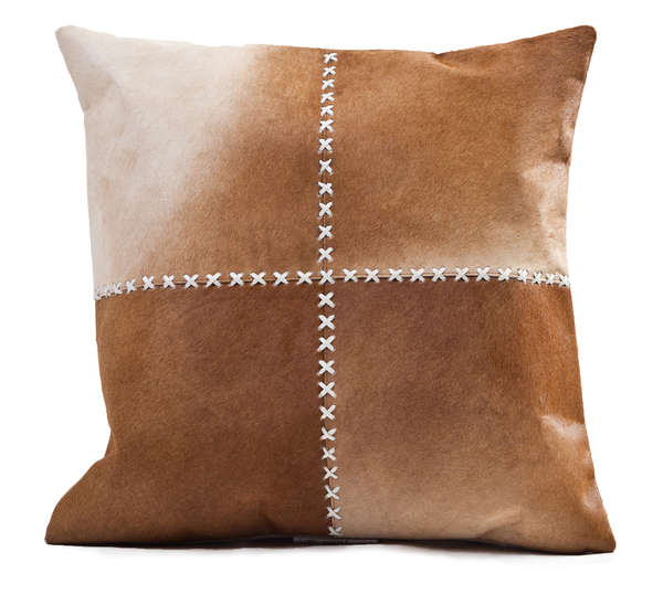 Cushion Laser Cowhide Harley 20" Natural Brown