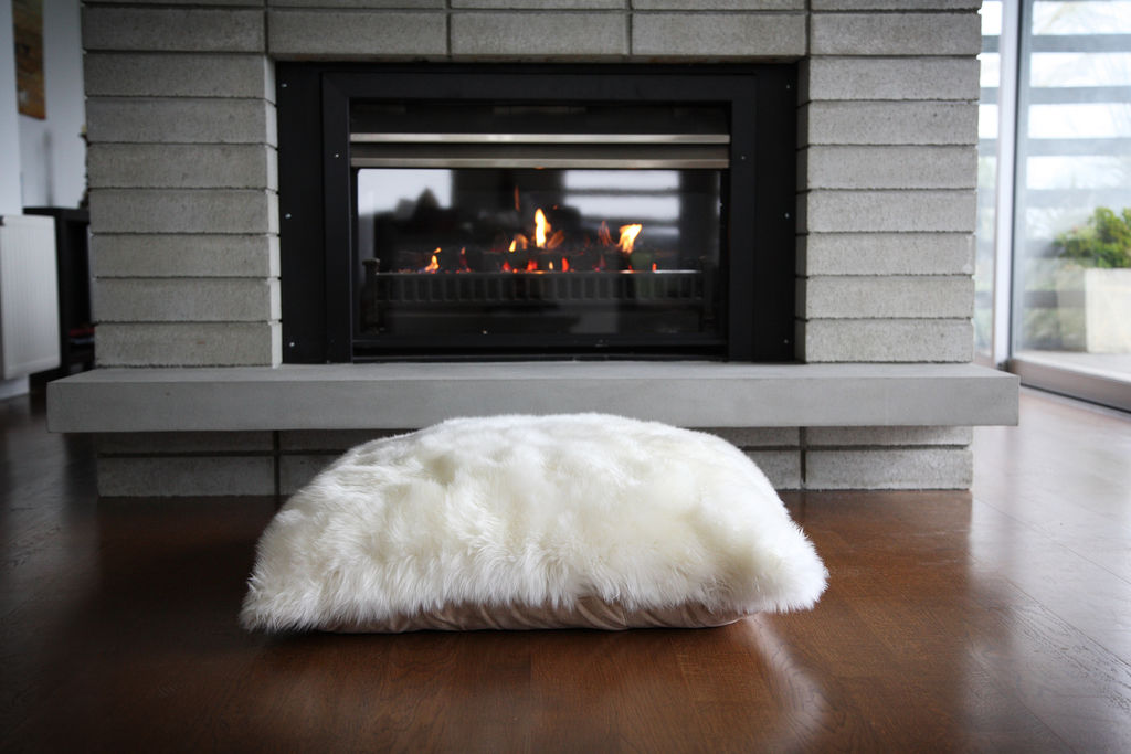 Cushion Longwool 32" Flax Ivory