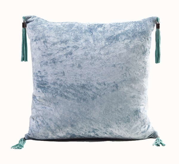 Cushion Velvet Cowhide Charleston 20" Seamist