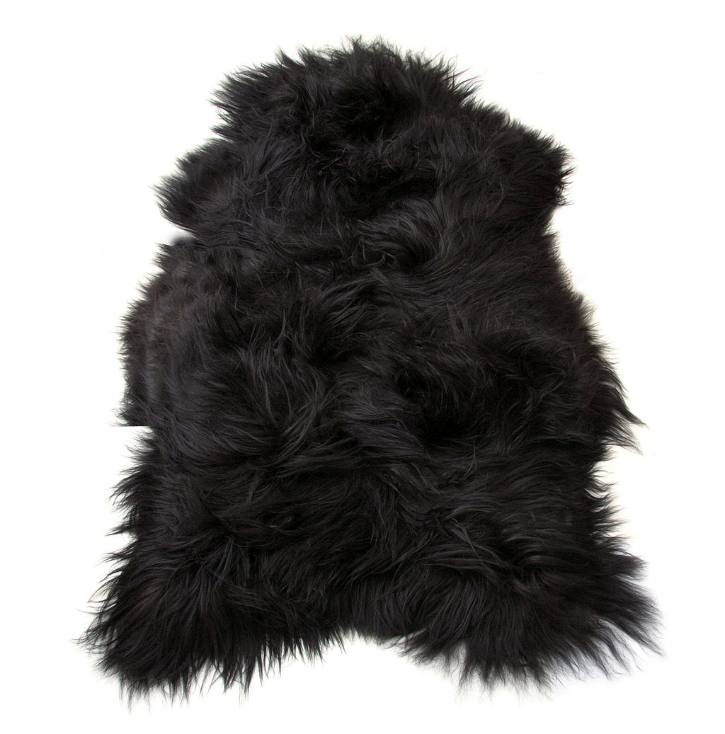 Icelandic 2X3' Single Pelt Black