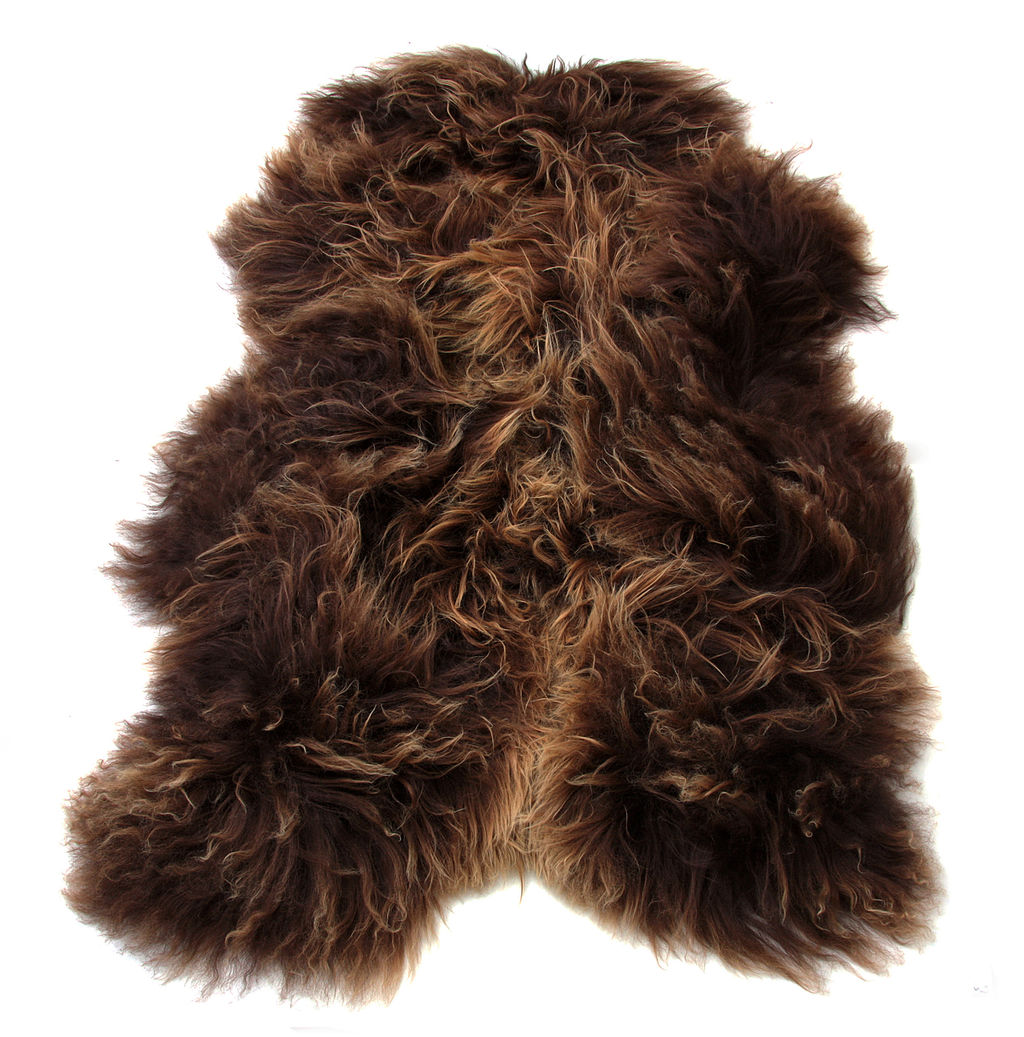 Icelandic 2X3' Single Pelt Rusty Brown