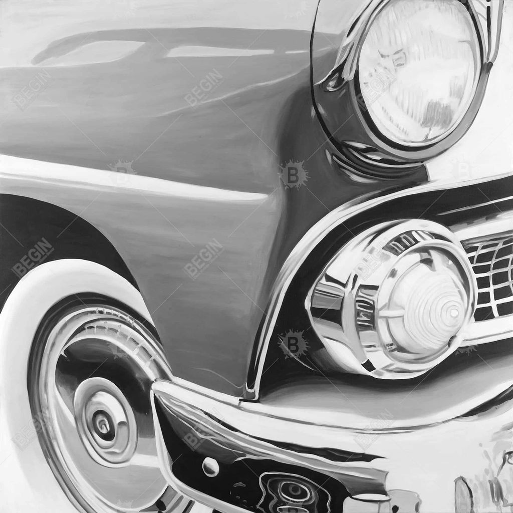 Preview image for Beautiful Old Car 36 X 36, Stretched Canvas Unframed