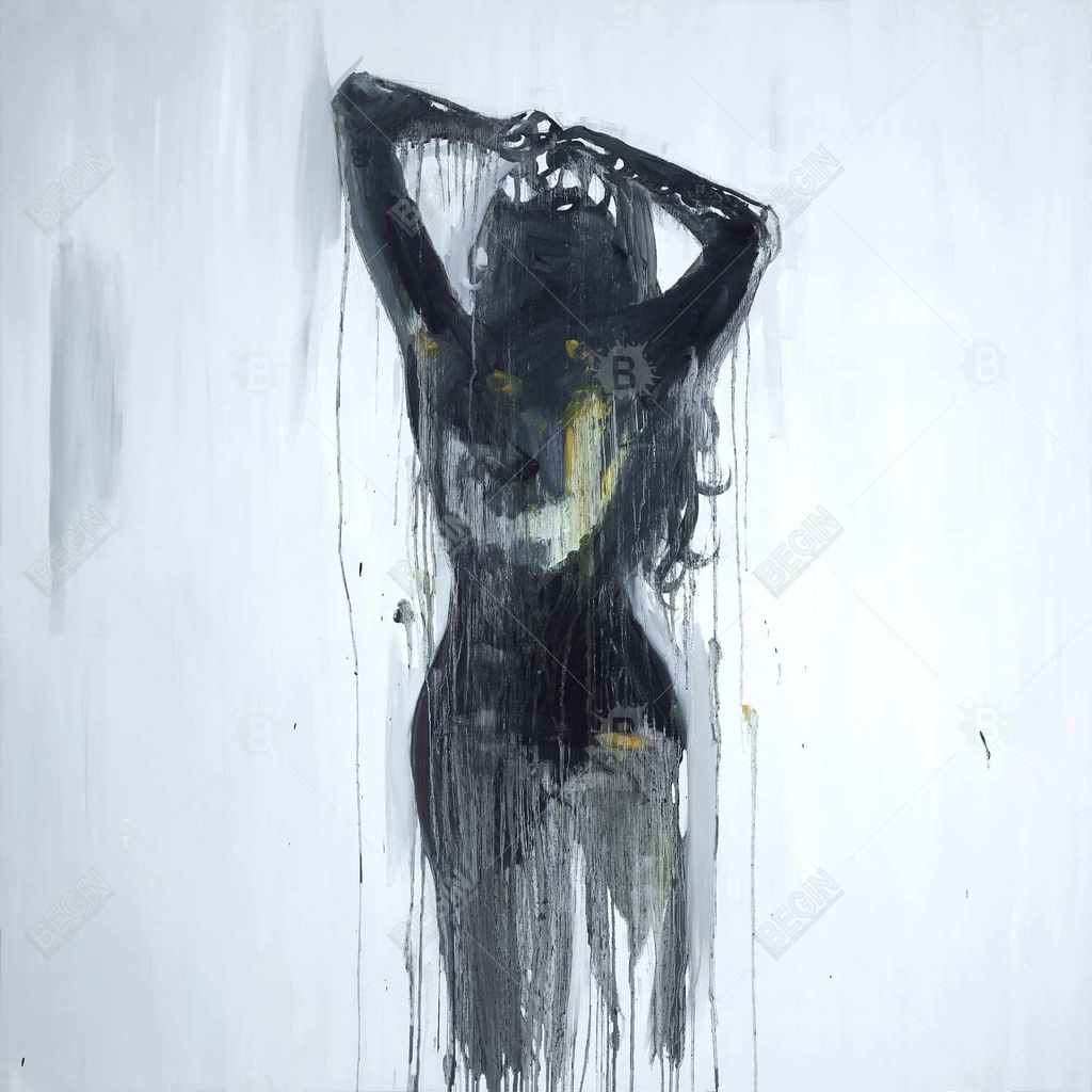 Female Silhouette 36 X 48, Stretched Canvas Unframed