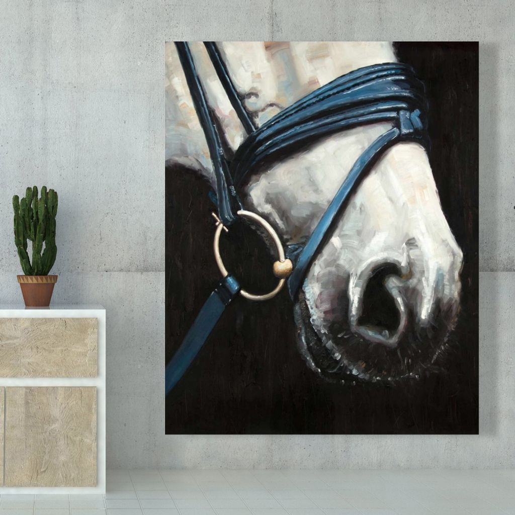 Horse 48 X 60, Stretched Canvas Unframed