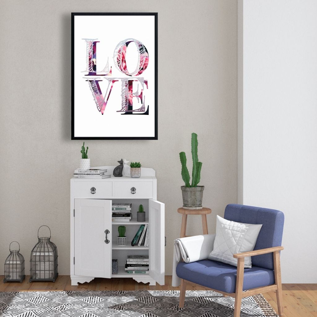 Girl's Bedroom Artwork, 25.26 X 37.26, Framed