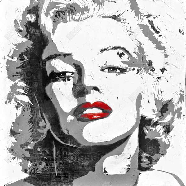 Marilyn Monroe 25.26 X 25.26, Framed Stretched Canvas
