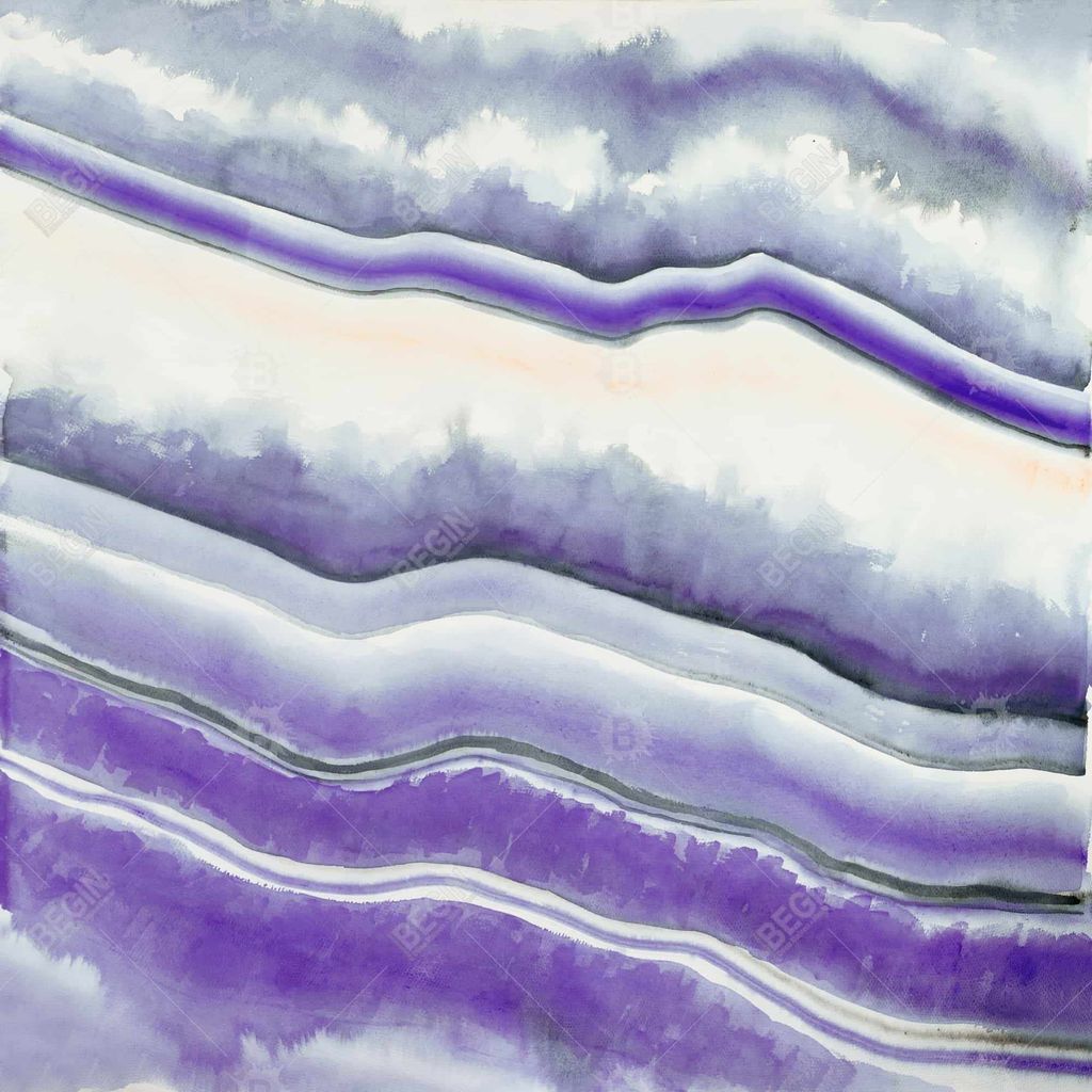 Purple Geode 25.26 X 25.26, Framed Stretched Canvas