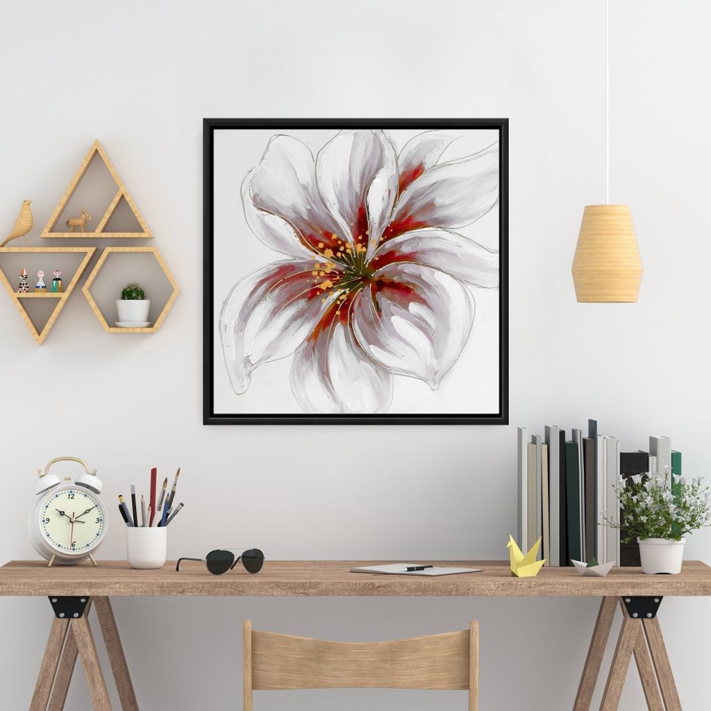Resplendent Pink Orchid 25.26 X 25.26, Framed Stretched Canvas