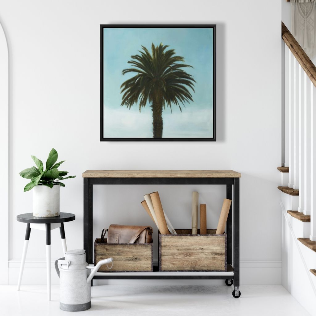 Lookup 25.26 X 25.26, Framed Stretched Canvas