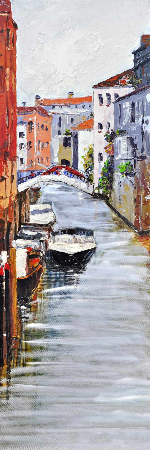Venetian Landscape 16 X 48, Stretched Canvas Unframed