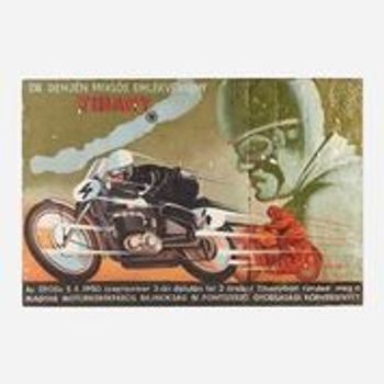 Art On Reclaimed Metal, Tihany Motorbike Race