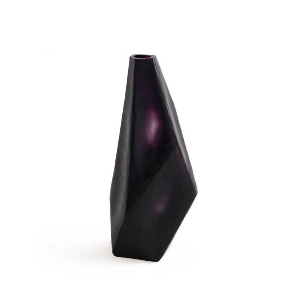 Asscher Vase, Aubergine