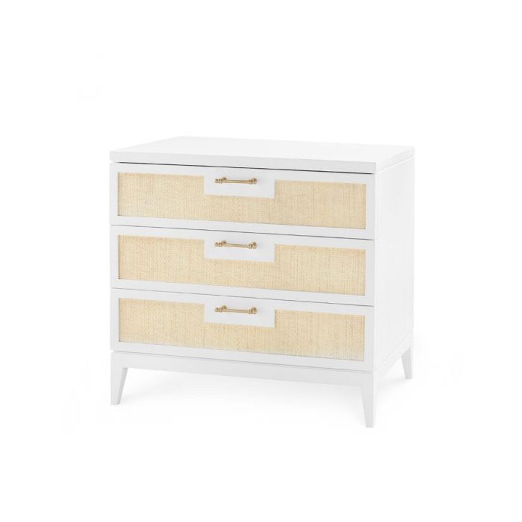 Preview image for Villa & House Astor 3 Drawer Side Table White