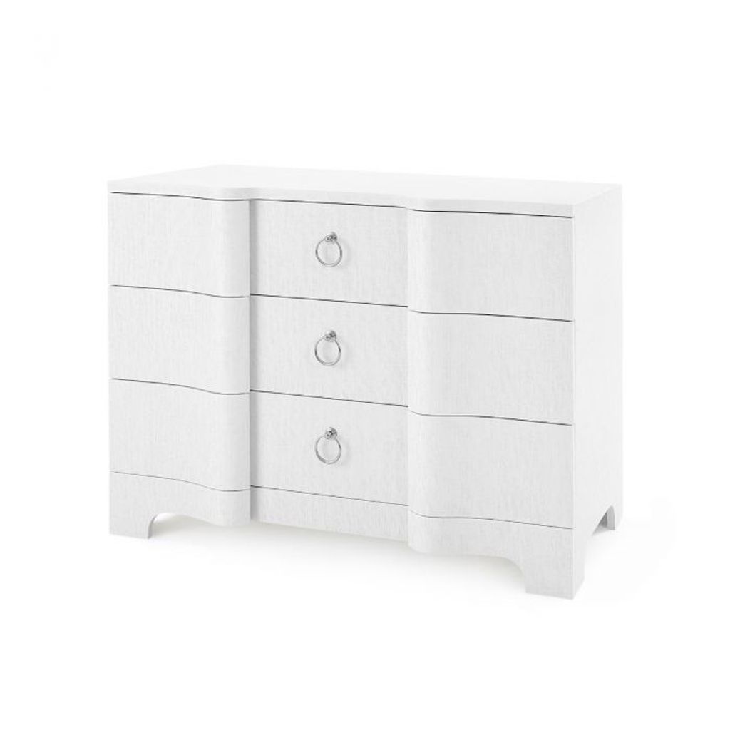 Bardot Large 3-Drawer, White