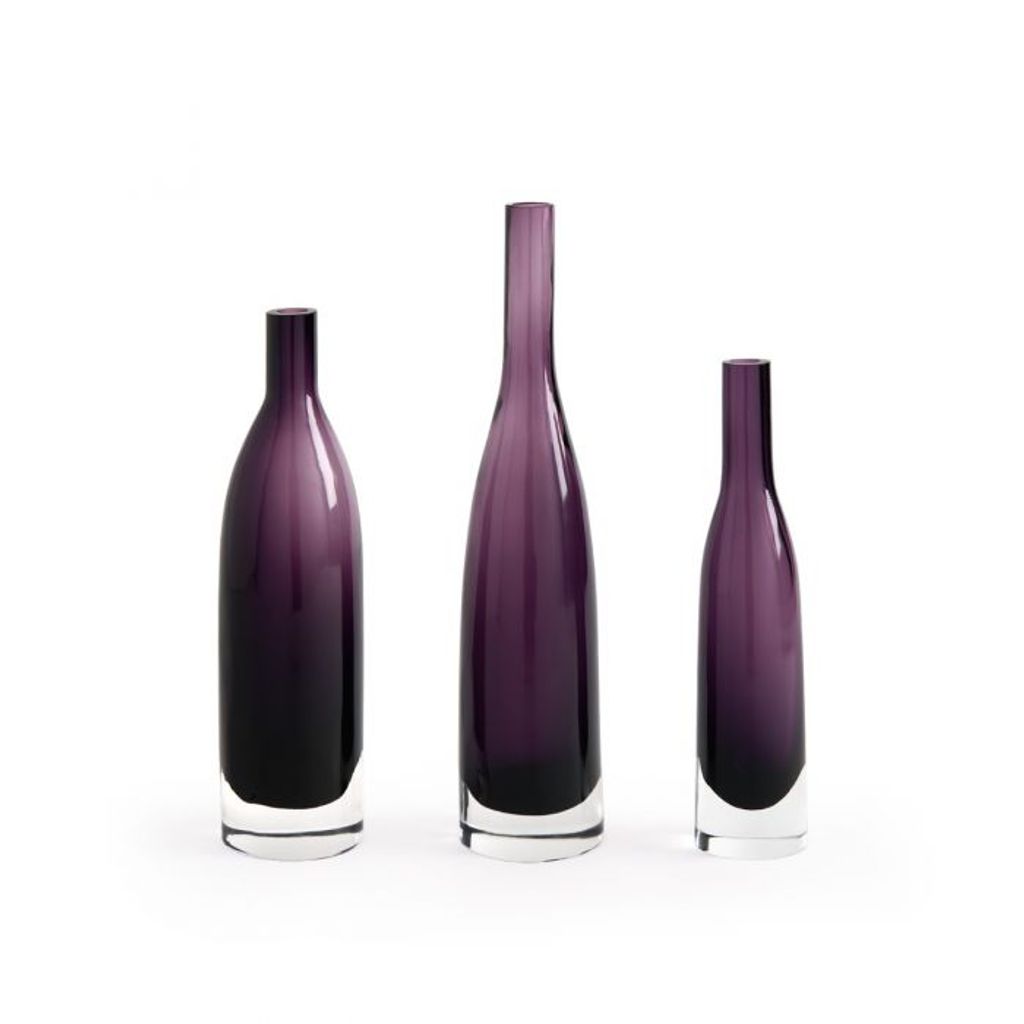 Preview image for Botella Set Of 3 Vases, Aubergine
