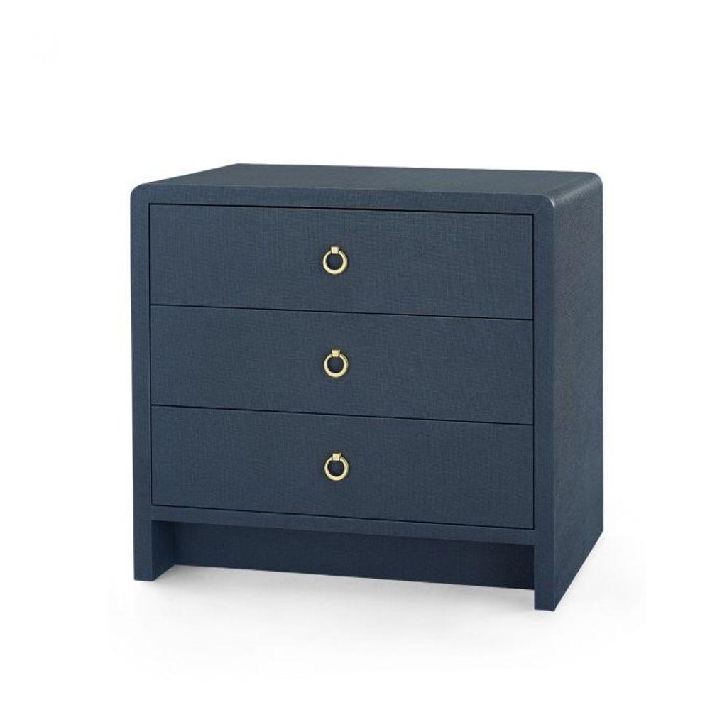 Preview image for Late Mid-Century Modern 3-Drawer Side Table