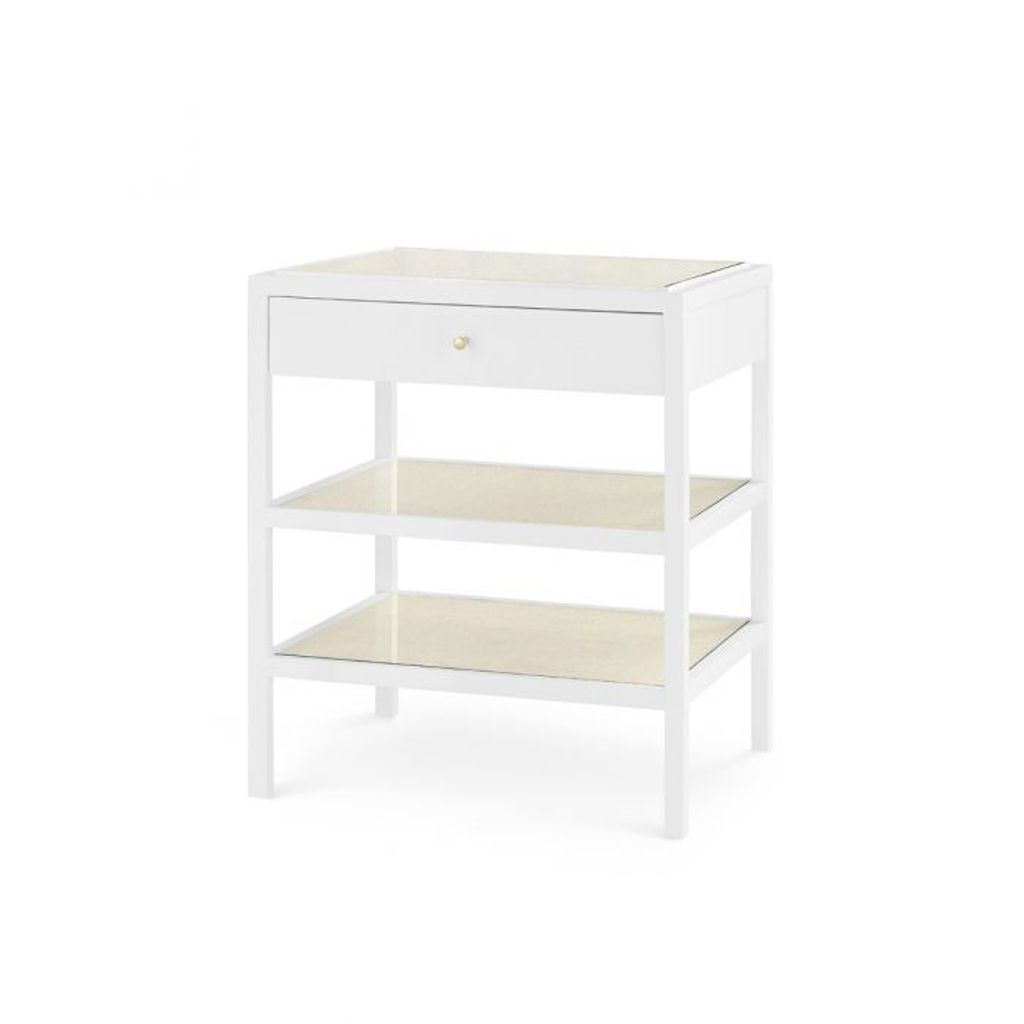 Preview image for Caanan 1-Drawer Side Table, White