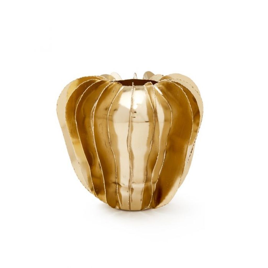 Doral Vase, Brass Finish