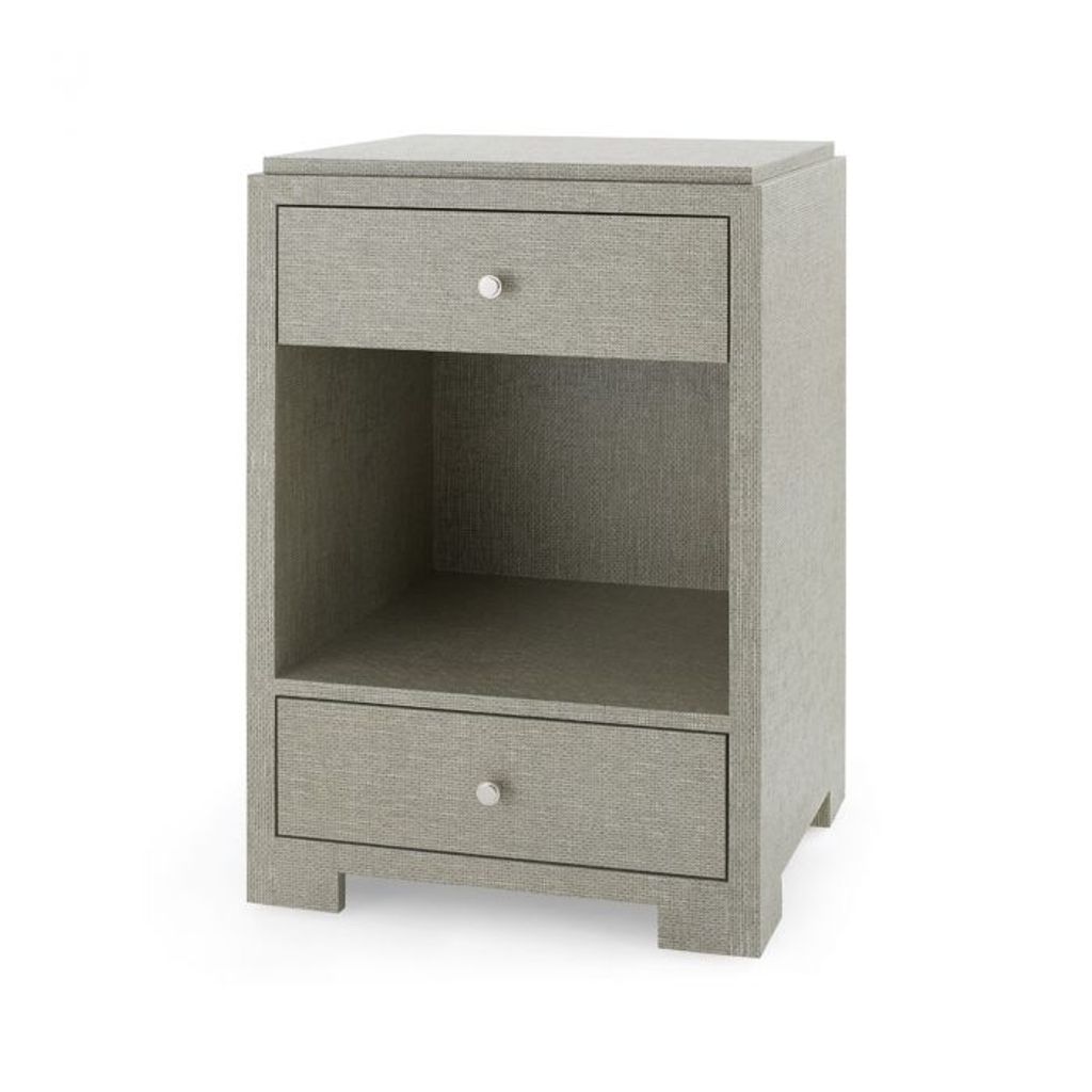 Preview image for Fedor 2-Drawer Side Table, Moss Gray Tweed