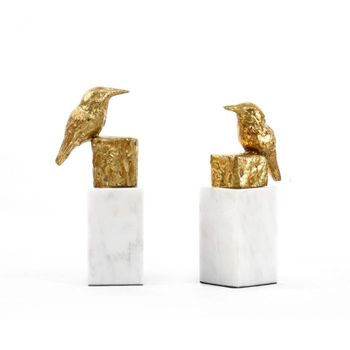 Birds of a Feather Statue, Gold