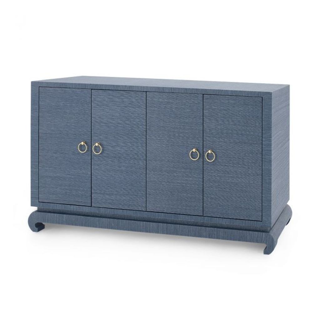 Meredith 4-Door Cabinet, Navy Blue