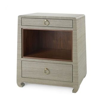 Molly 2-Drawer Side Table, Sage Green