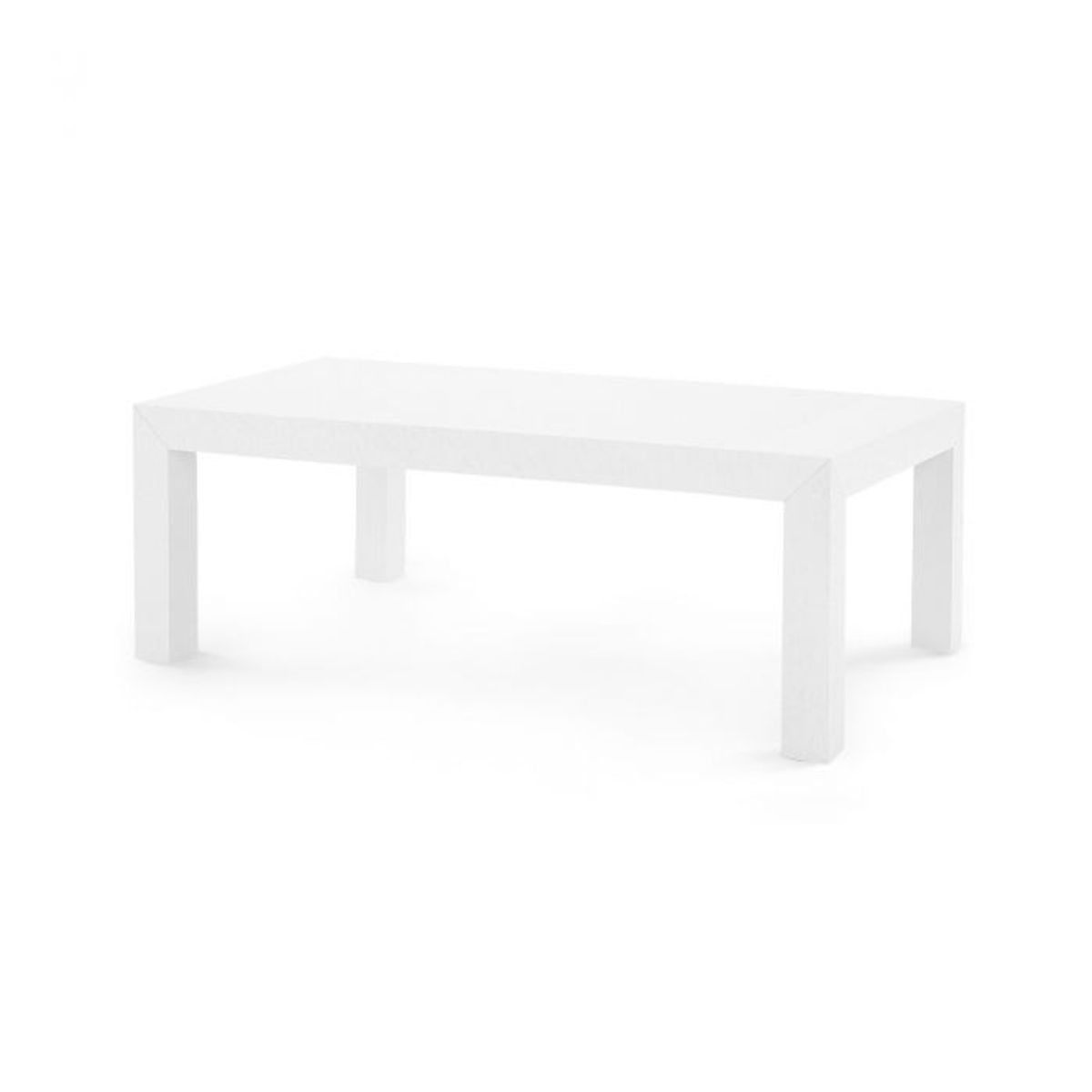 Shop Textured Grasscloth Coffee Table, White from Peggy Haddad Interiors Home on Openhaus