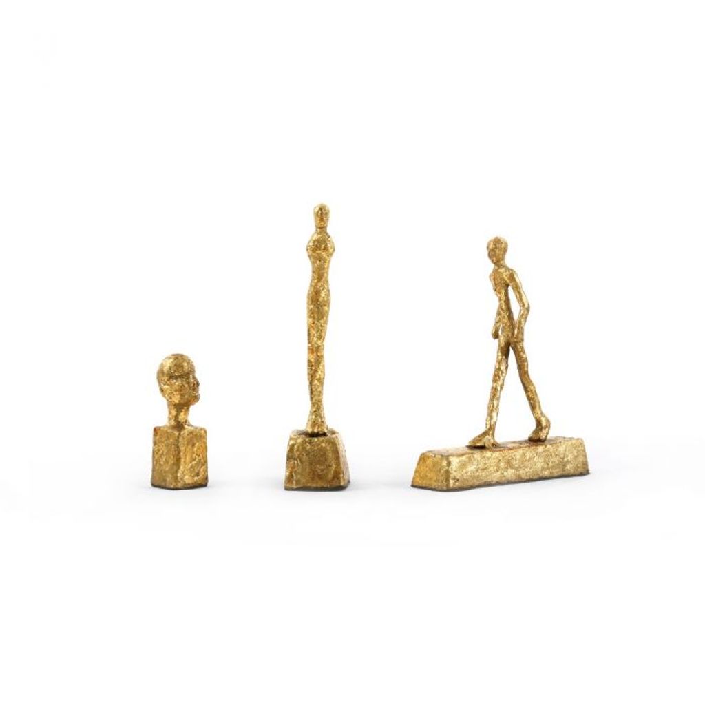 Three Forms Set Of 3 Statues, Gold