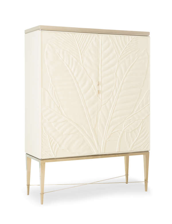 Carved Ivory Bar With Gold Legs