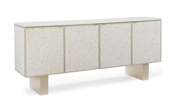Buffet With Pearl Shell Finish