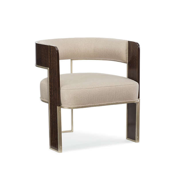 Open Back Barrel Chair