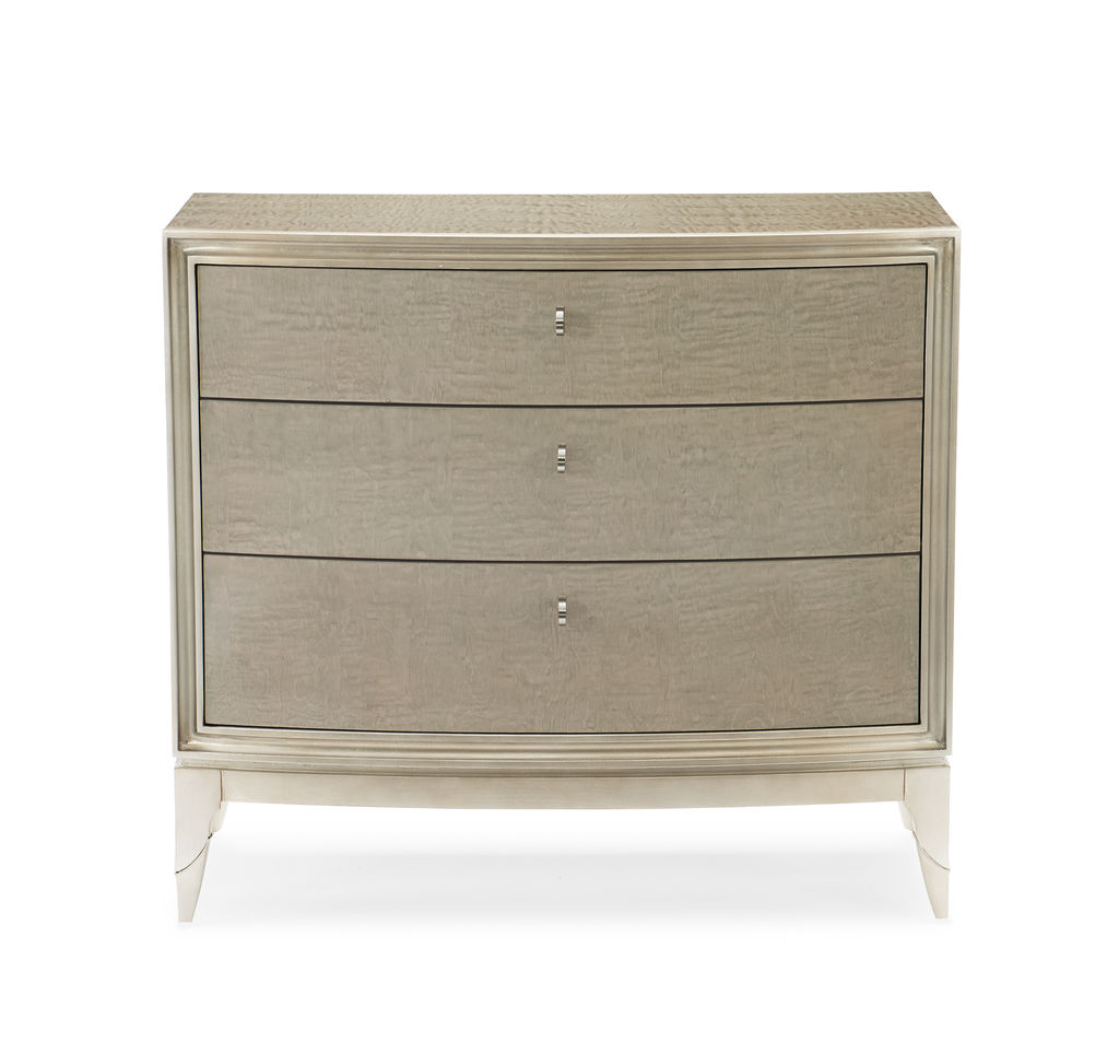 Preview image for Silver Maple Three Drawer Nightstand