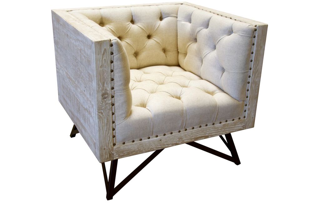 Preview image for Byron Chair Reclaimed Lumber/Steel Base