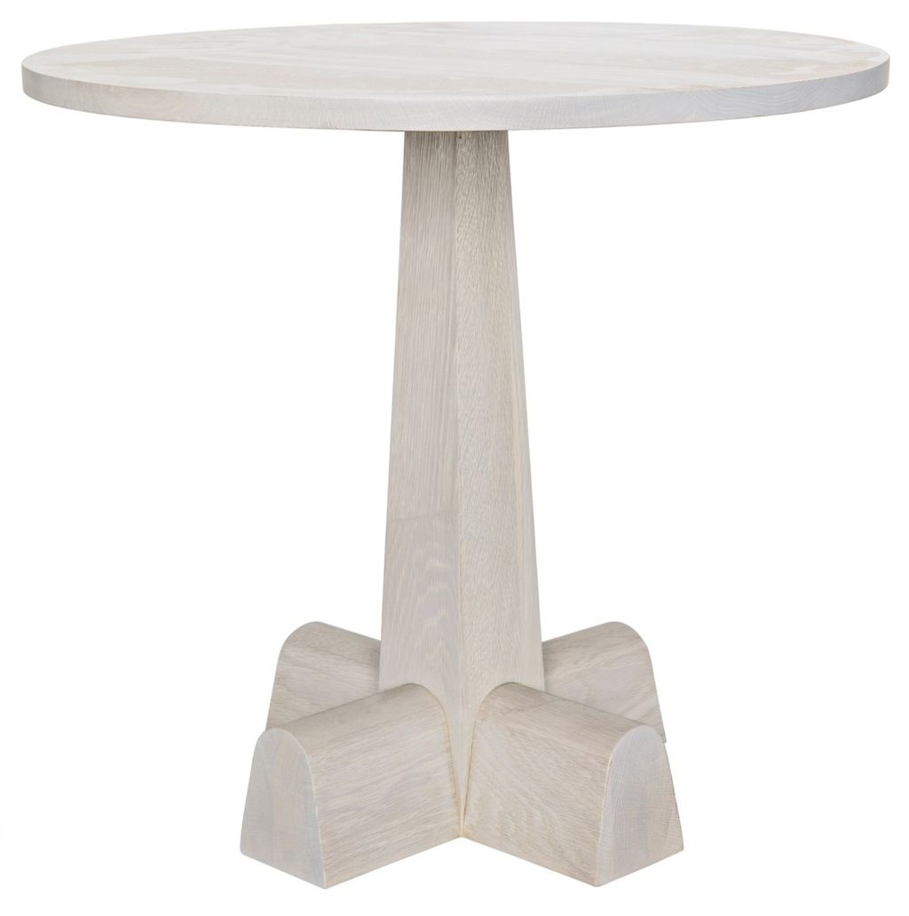 Camellia Round Side Table, Oak