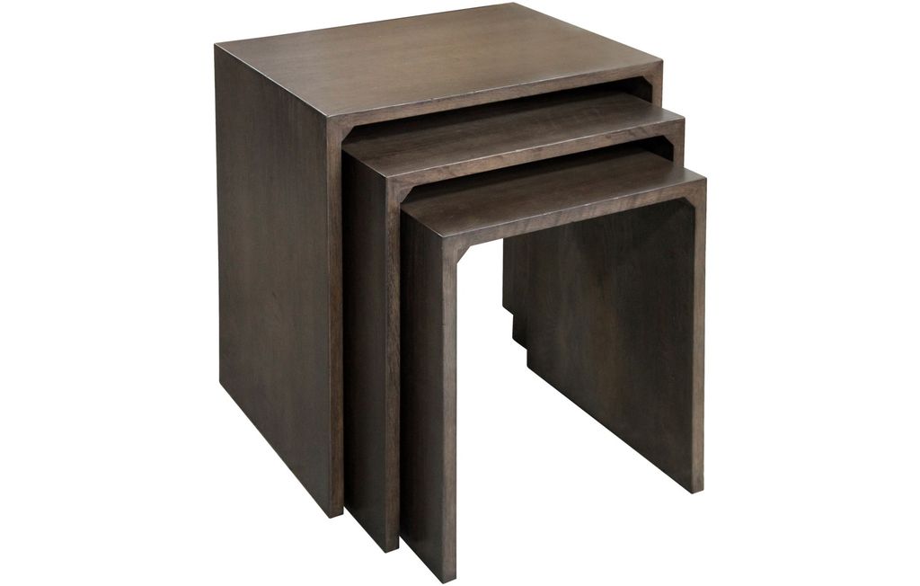 Oak Nesting Tables (25"H x 24"W x 18"D)