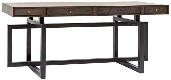 Maddox Desk, Walnut/Steel