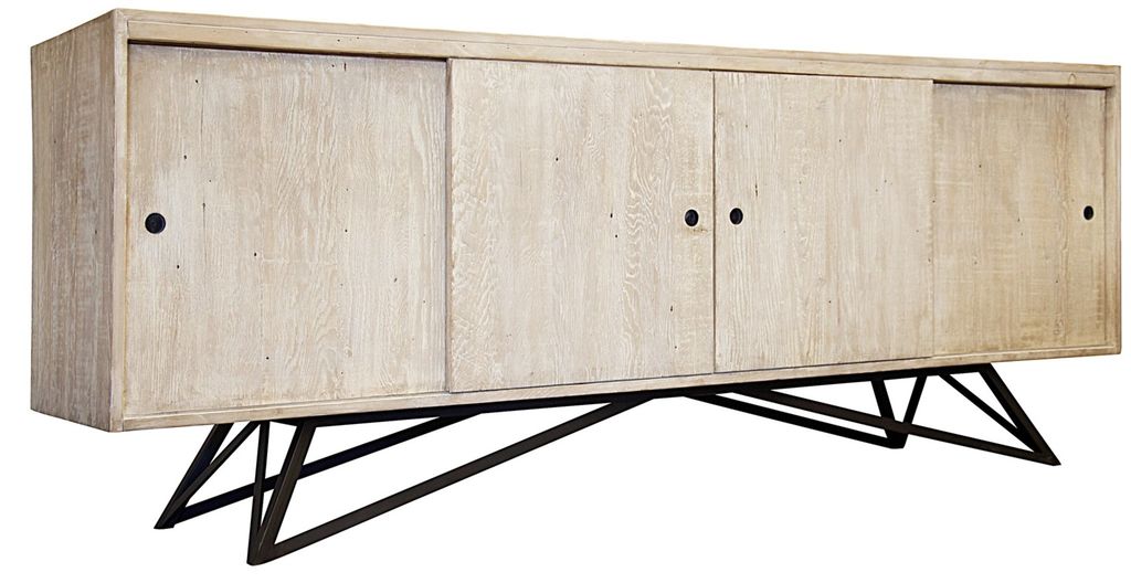 Reclaimed Byron Sideboard W/ Steel Legs