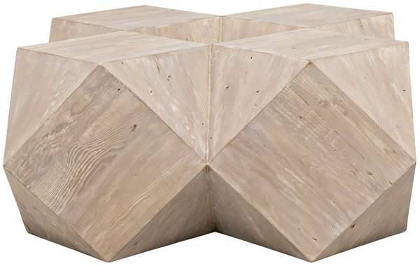 Reclaimed Lumber Iconsahedron Coffee Table, Small